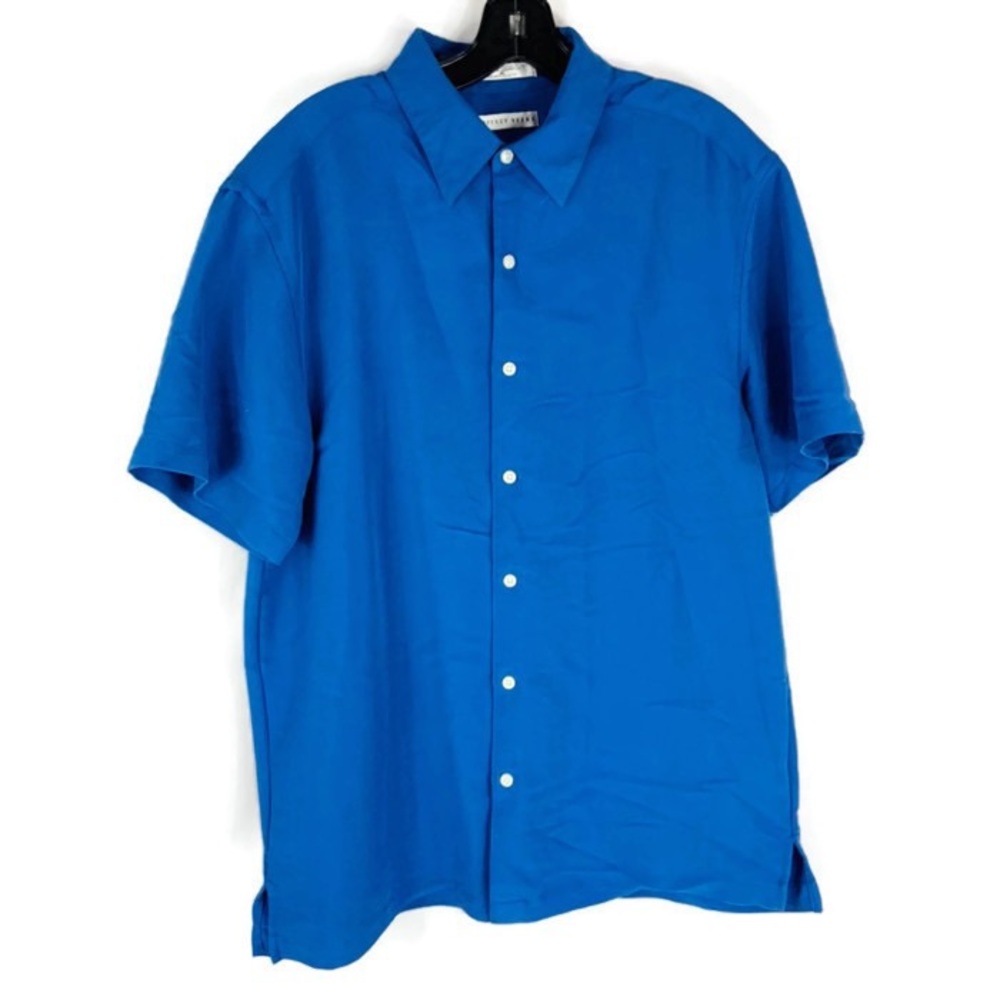 ‼️MOVING SALE‼️ Geoffrey Beene Textured Blue Button Down Shirt EUC